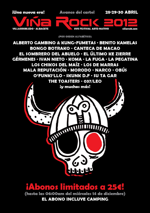 Рок фестиваль Винья Рок Viña Rock 2012 . Билеты на концерты в Испании.